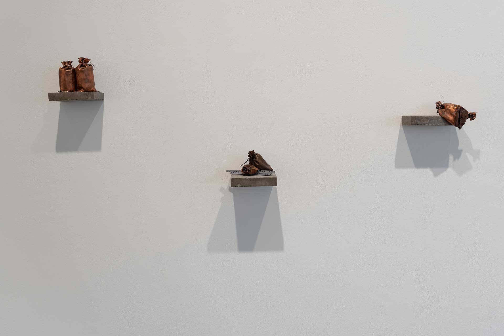 Overlooked Installation exhibits_fence and posts by Natalie Macellaio